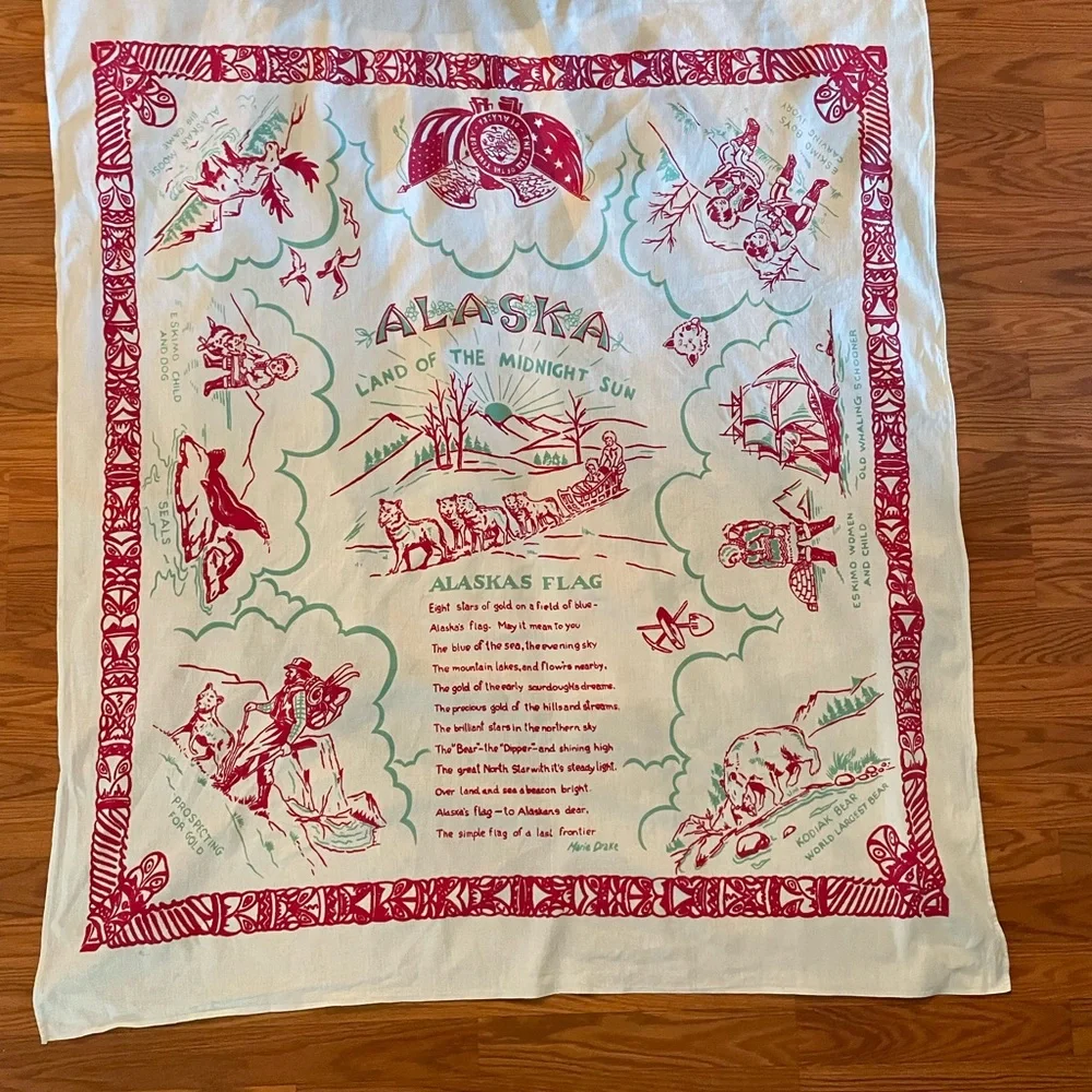 Tablecloth with Alaska storytelling - Picture 3 of 7